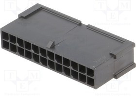 MX-43020-2401, Вилка, провод-провод, "папа", Micro-Fit 3.0, 3мм, PIN: 24, 5А