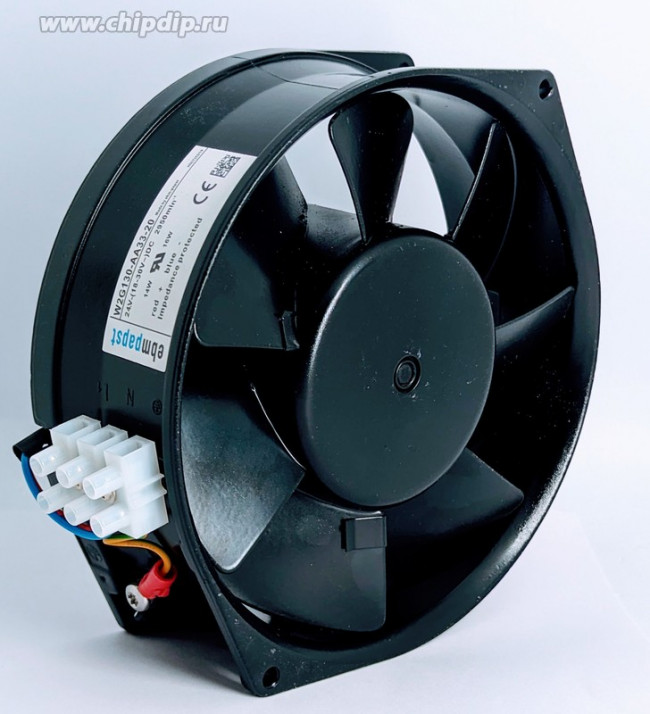 Вентилятор Ebmpapst W2G130-AA33-20 24V DC 14/16W 2950min-1 172X150X55