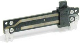 Резистор переменный, движковый 10кОм, линейность B, ширина 50мм, вал и размеры 4C5x4, F-3072