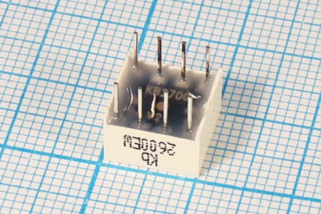 Светодиодная шкала 10x10x 6, красный x2, 35, корпус белый маттовый, KB-2600EW Светодиодная шкала 10x10x 6, красный x2, 35, корпус белый маттовый, KB-2600EW
