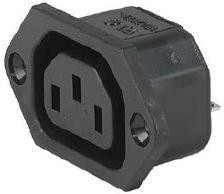 6600.3300.21, AC Power Entry Modules APPLIANCE OUTLET 10A 70deg - V-LOCK