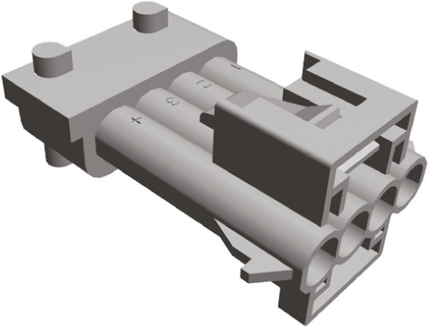 2-965261-1, Корпус автомобильного разъема FLACHSTE-GEH2,8 4P