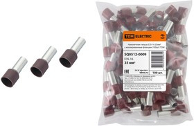 Наконечник-гильза Е35-16 35мм2 с изолированным фланцем (100шт) TDM