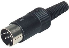 MAS 60 BLACK, Cable Plug, 4A, 34V, 6 Poles, Plug