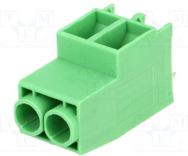 MKDS 5N HV/ 2-ZB-6,35, Зажимная рейка для печатных плат, угловой 90°, 6,35мм, на PCB MKDS 5N HV/ 2-ZB-6,35, Зажимная рейка для печатных плат, угловой 90°, 6,35мм, на PCB