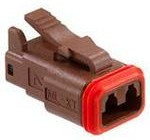 0934451207, Conn Housing PL 2 POS Crimp ST Cable Mount Brown Bag 0934451207, Conn Housing PL 2 POS Crimp ST Cable Mount Brown Bag