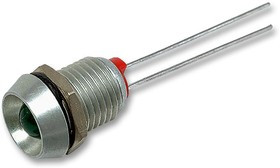 DX1091/GN, LED Panel Mount Indicators Clear Alum Bezel Green Indicator