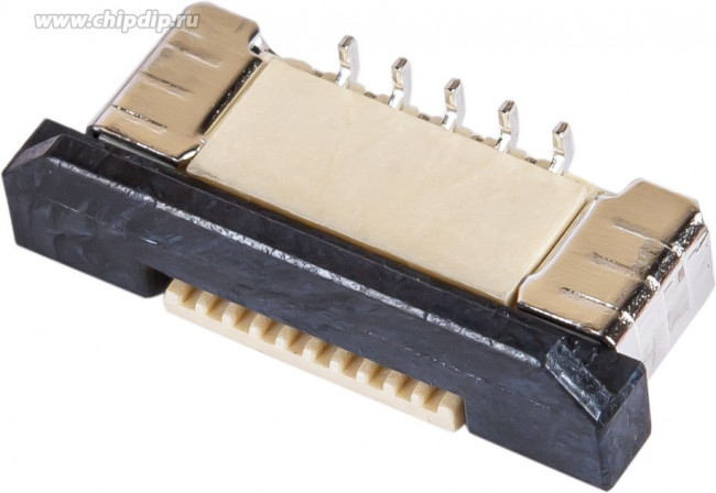 50A-10LB, ZIF разъем FFC/FPC SMT 0,5мм 10pin вертикальный