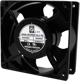 OA109AP-22-3TB, AXIAL FAN, 51CFM, 26DB, 230V, 120X38.5MM
