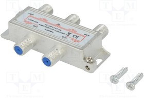 SPLITT-04-04, Разветвитель, 2400МГц, Вх: F "мама", Вых: F "мама" x4