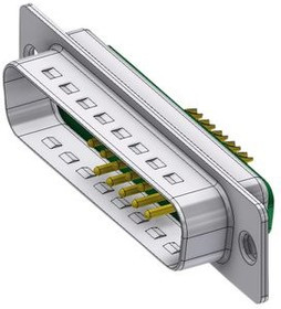 DTS13W3PZ/2, D-Sub hybrid-plug, Plug, 13W3, Soldering Lugs