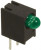 551-0607F, Green Right Angle PCB LED Indicator, Through Hole 7.5 V