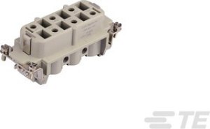 T2060062201-000, Heavy Duty Power Connector Insert, 35A, HDC HSB Series, 6 Contacts