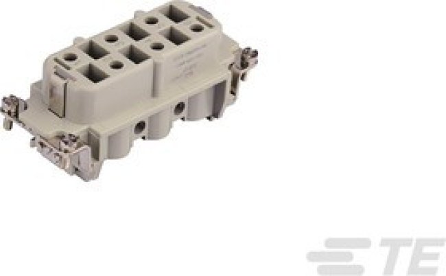 T2060062201-000, Heavy Duty Power Connector Insert, 35A, HDC HSB Series, 6 Contacts
