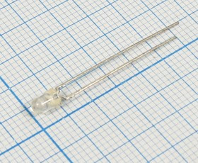 Светодиод инфракрасный 3 x 5, 15мВт, угол свечения 45, прозрачный, АЛ172В3