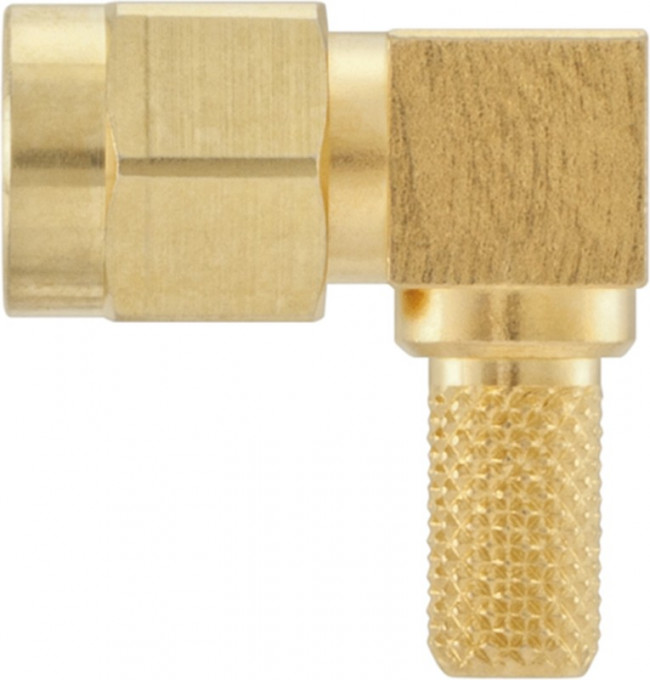 32S207-306L5, RF Connectors / Coaxial Connectors SMA Right Angle Plug