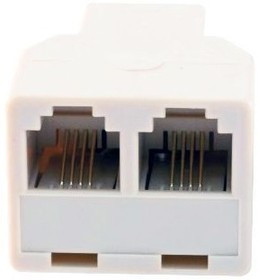 Разветвитель на две розетки RJ-11-2xRJ-11 (WT-6006A) (10 шт.)