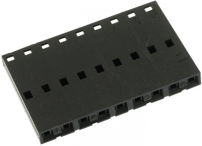 50-57-9009, Headers &amp; Wire Housings HSG 9P SINGLE ROW NON-POLARIZED