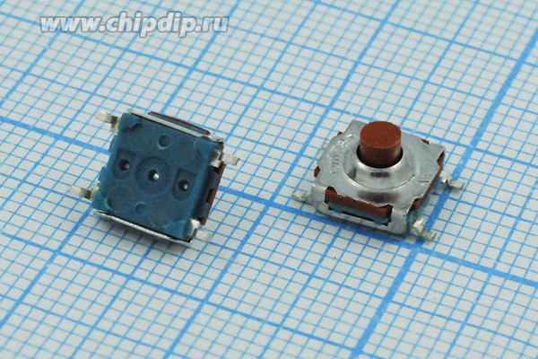 Тактовая кнопка, 7.2x 7.2x 4.8, алгоритм работы NO, WSTP050