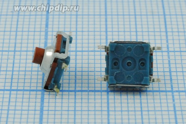 Тактовая кнопка, 7.2x 7.2x 4.8, алгоритм работы NO, WSTP050