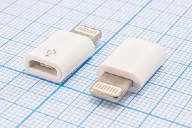 Переходник гнездо USB micro B 5контактов- штекер APPLE Lightning, 1,3см; №11480 шнур штек APPLE Lightning-гн microUSB B 5P\0,013м\пл Переходник гнездо USB micro B 5контактов- штекер APPLE Lightning, 1,3см; №11480 шнур штек APPLE Lightning-гн microUSB B 5P\0,013м\пл