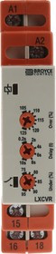 LXCVR 230V, Phase, Voltage Monitoring Relay, 1 Phase, SPDT, DIN Rail