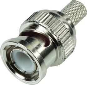 PSG08522, Разъем РЧ / Коаксиальный, BNC Коаксиальный, Прямой Штекер, Обжимной, RG59
