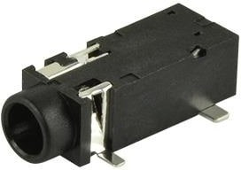 SJ2-3592B-SMT-TR, Phone Connectors 3.5mm Audio Jack SMT 2conductr Tip switc