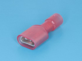 TAI-1.25MIF, Клемма ножевая 6,3мм, гнездо на провод 0,5-1,5мм, полностью изолированная, кратно 100шт.