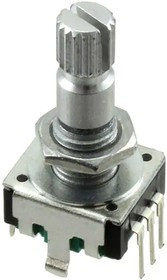 PEC11R-4120K-S0018, Инкрементный энкодер, 20мм вал, 5В DC, 60об/мин, 18 положений, 18 импульсов, сер