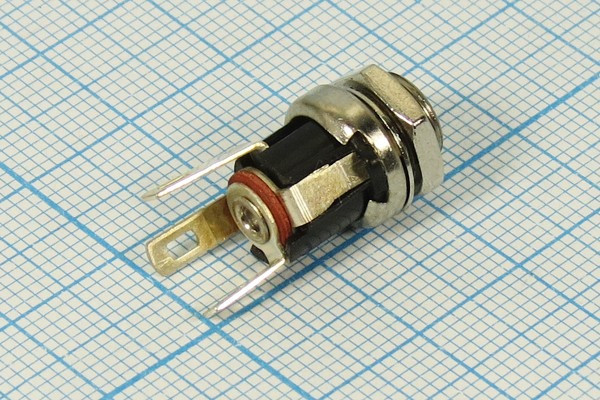 Разъем питания DC розетка, d2.8 D5.5, 3C, ON-OFF, на блок М8, R1-29K\SCI