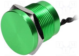 PS193P10Y41, Переключатель: пьезоэлектрический, Пол: 2, SPST-NO, 0,2A/24ВAC