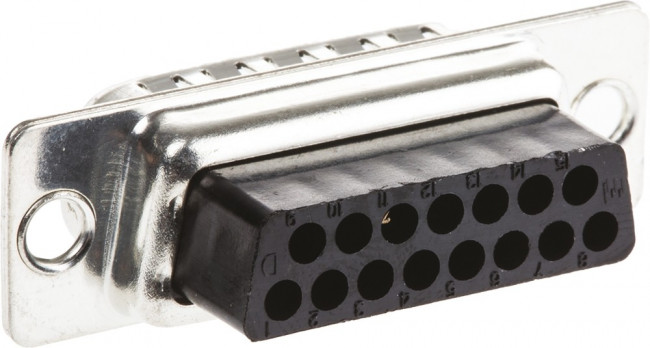 167293-1 (DС-15M), Разъем Amplimite, D-SUB 15pin, вилка, обжим