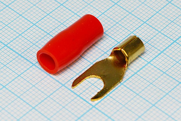 Клемма"U" d 5,3, 6,0S Au, красная