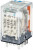 RP434922009, Промежуточное реле; 4 перекидных контакта 6А (= 220В DC) блокируемая кнопка проверки + светодиод