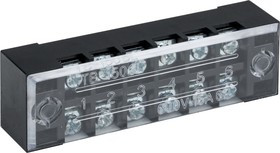 Терминал клеммный TB-1506 до 1.5мм2 15A 6 клеммных пар