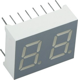 DA04-11YWA, Индикатор желтый ОА, 3мКд 10мм 2х7