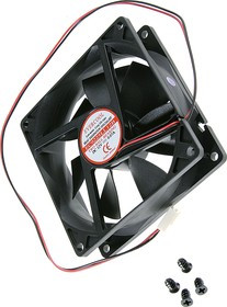 EC9225LL12B, Вентилятор 12В, 92х92х25мм , подш. качения, 1200 об/мин