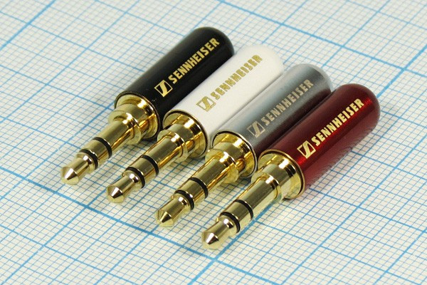 Вилка 3.5 стерео, контакты 3C[Au], на кабель d3,5мм, металл хвост