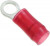 36150, PIDG Insulated Ring Terminal, M3.5 Stud Size, 0.26mm² to 1.65mm² Wire Size, Red