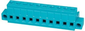 TBP01P1W-508-10BE, Pluggable Terminal Blocks Terminal block, pluggable, w screw lock, 5.08, plug, 10 pole, blue