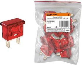 Лампа YL238-02 сигнальная красная неон 230В TDM