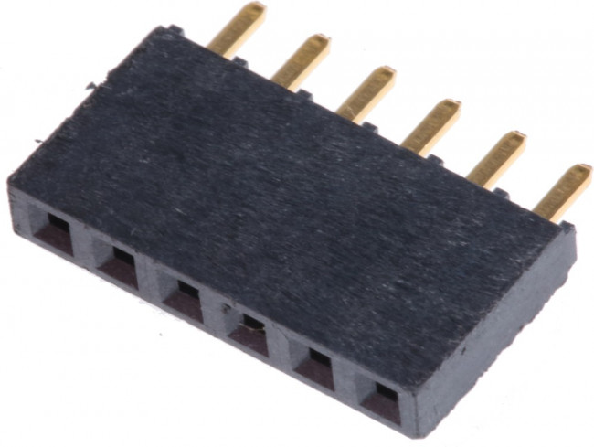 SSW-106-01-G-S, Headers &amp; Wire Housings Tiger Buy Socket Strip with PCB Tails, .100" Pitch