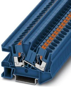 3213973, Terminal Block, Push-In, 2 Poles, 800V, 41A, 0.52 ... 10mm², Blue