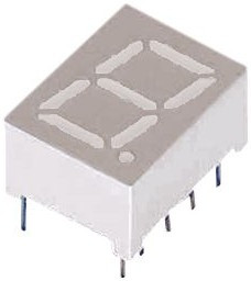 S431SURWA/S530-A2, 7-Segment LED Display ELS-431 Red 10mm 632nm 19.4mcd 2V THT Common Cathode