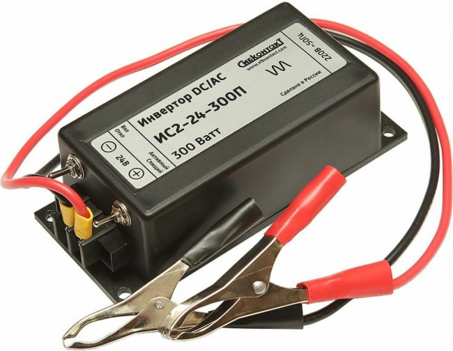 Инвертор ИС2-24-300П преобразователь напряжения DC/AC 24/220В 300Вт Инвертор ИС2-24-300П преобразователь напряжения DC/AC 24/220В 300Вт