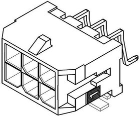 43045-1807, Headers &amp; Wire Housings 18 CKT R/A SMT HDR