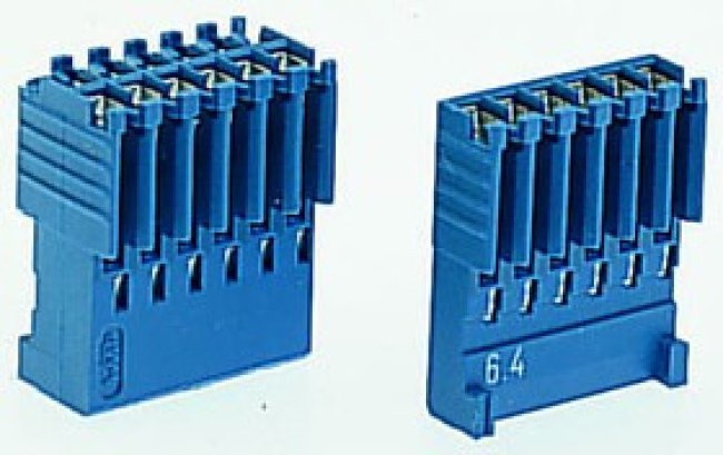 281792-3, AMPMODU HE14 Female Connector Housing, 2.54mm Pitch, 6 Way, 2 Row 281792-3, AMPMODU HE14 Female Connector Housing, 2.54mm Pitch, 6 Way, 2 Row
