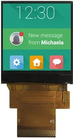 MDT0130CIS-MULTI, TFT LCD MODULE, 240X240P, 470CD/M2, 1.3"