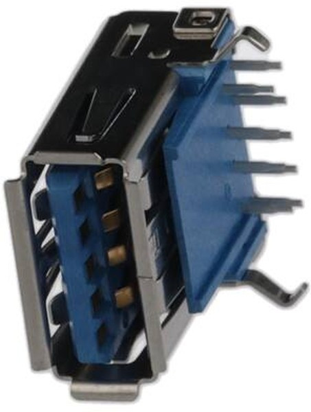 GSB311131HR, Гнездо, USB A, на PCB, THT, угловой 90°, USB 3.0, позолота